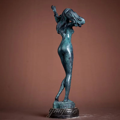 Statua di Donna Nuda in Bronzo 37 cm