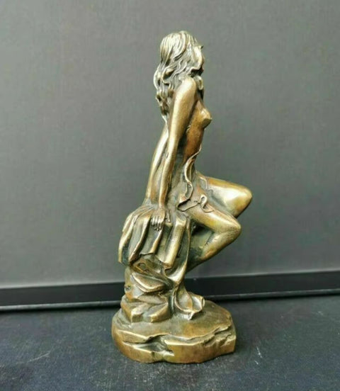 Statua di donna nuda in metallo 15 cm