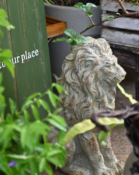 Statua di leone per esterni 53 cm