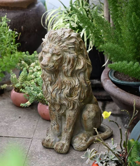 Statua di leone per esterni 53 cm