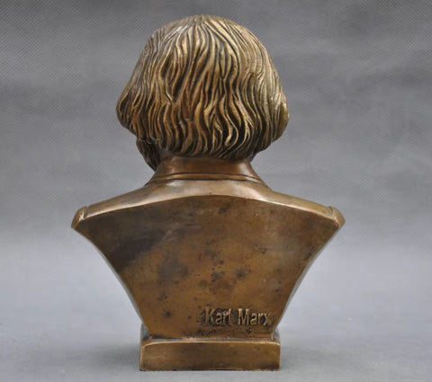 Statua del busto di Karl Max in bronzo 18 cm