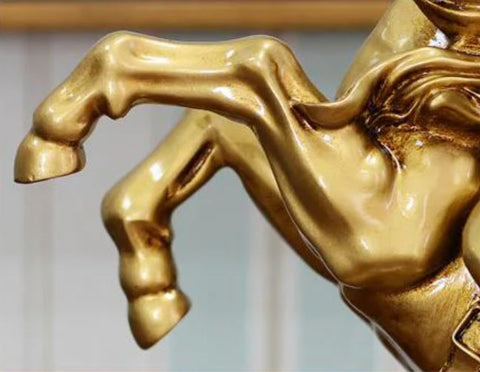 Statua di Napoleone su cavallo d'oro 33 cm