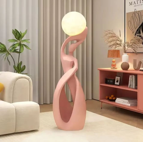 Statua nordica astratta Rosa 82 cm