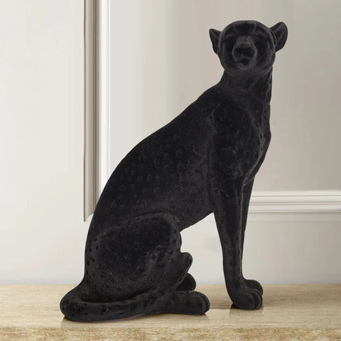 Statua realistica della pantera nera 27 cm