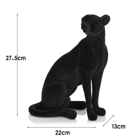 Statua realistica della pantera nera 27 cm