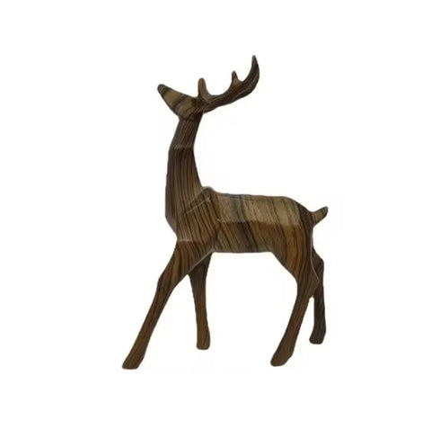 Statua Renna Origami in legno 24 cm