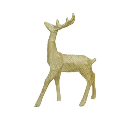 Statua Renna Origami in legno 24 cm