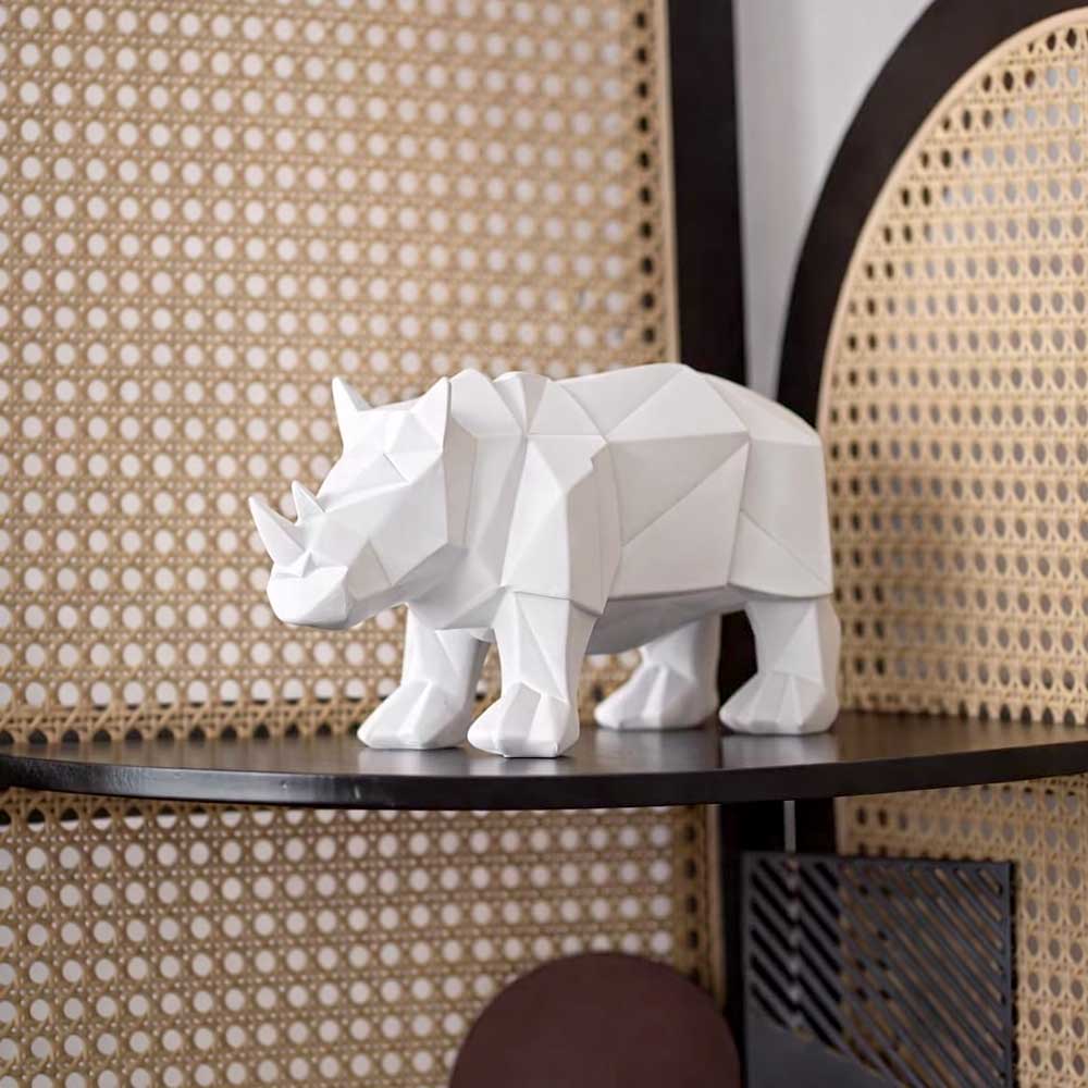 Statua di rinoceronte origami | Statua dell'Omega– Omega Statue