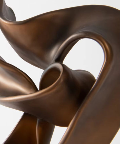 Scultura astratta in bronzo e resina 45 cm