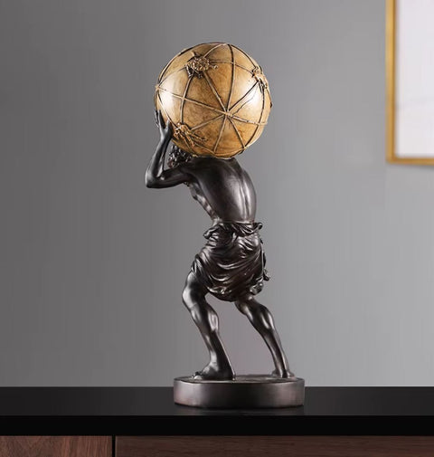 Atlante che trasporta il mondo 42 cm