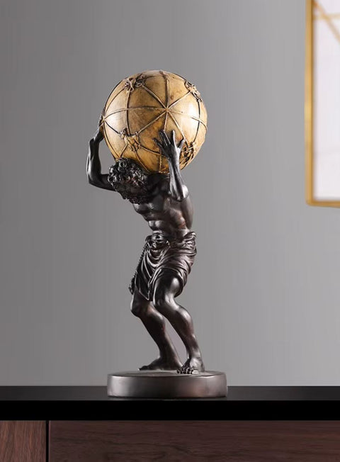 Atlante che trasporta il mondo 42 cm