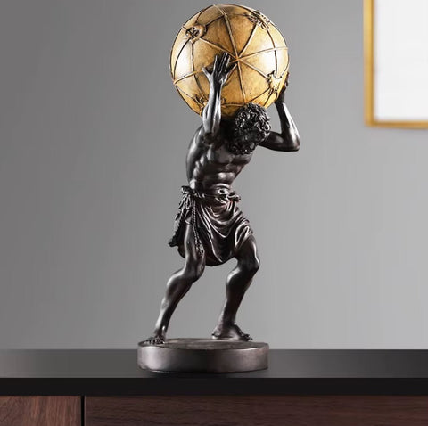 Atlante che trasporta il mondo 42 cm
