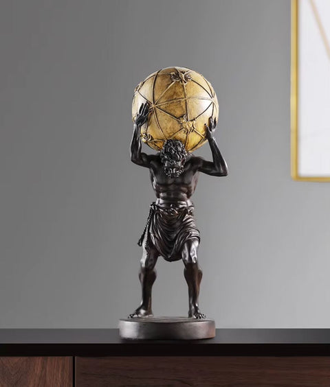 Atlante che trasporta il mondo 42 cm