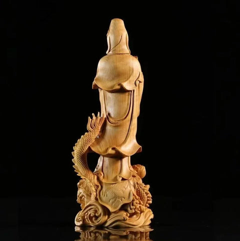 Statua di Buddha in legno 17 cm