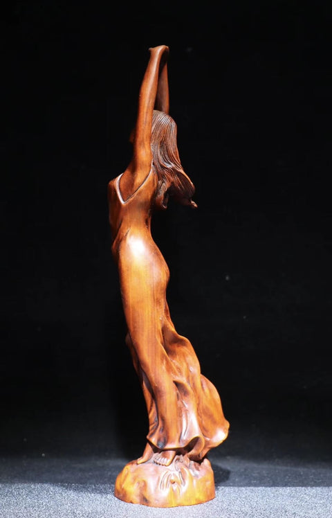 Statua donna in legno 23 cm