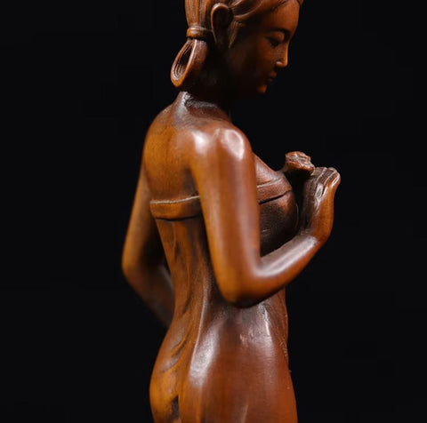 Statua donna in legno 20 cm