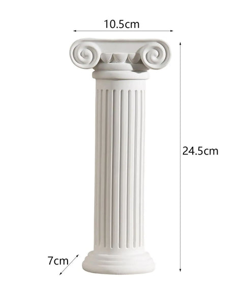 Statua vaso colonna greco/romana 24 cm