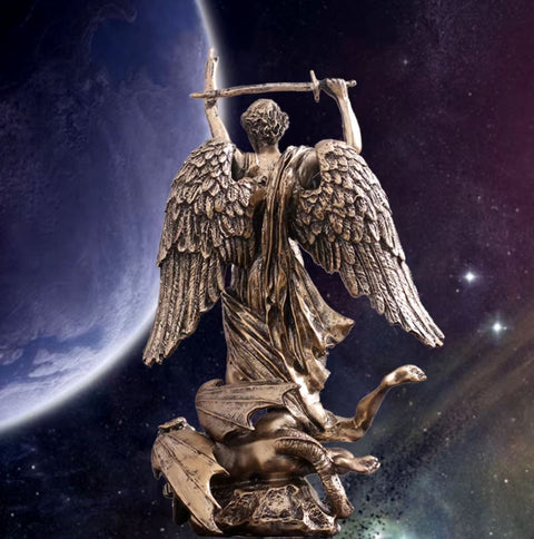 Statua di Hermes effetto bronzo 38 cm