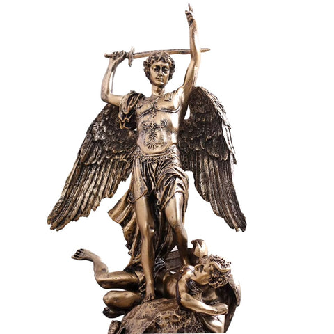 Statua di Hermes effetto bronzo 38 cm