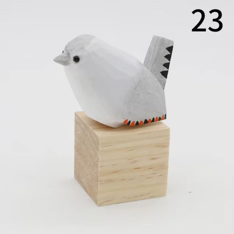 Statuetta di uccello in legno 4 cm