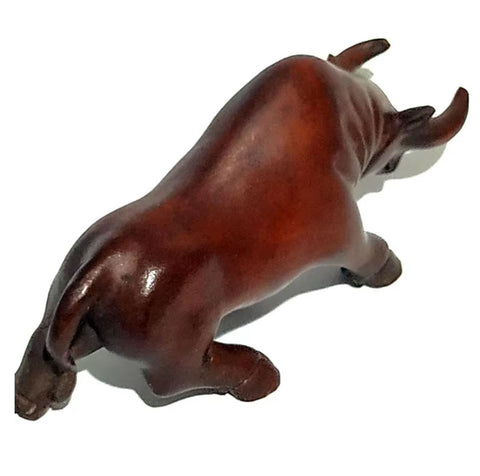 Statuetta toro in legno 5 cm