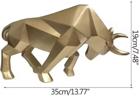 Statua toro origami 19 cm