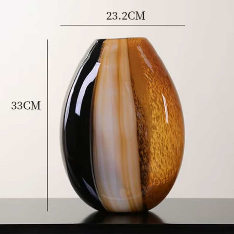 Vaso in vetro di design, 33 cm