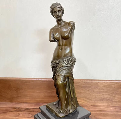 Statua di Venere di Milo in bronzo 34 cm