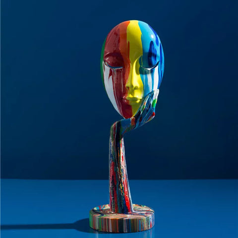Scultura Contemporanea<br> Statua della maschera facciale