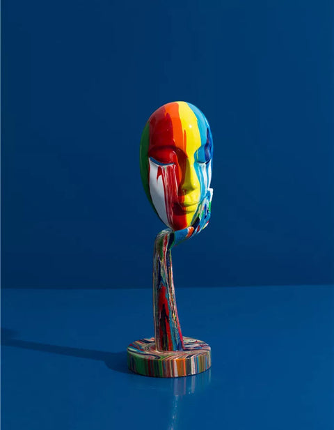 Scultura Contemporanea<br> Statua della maschera facciale