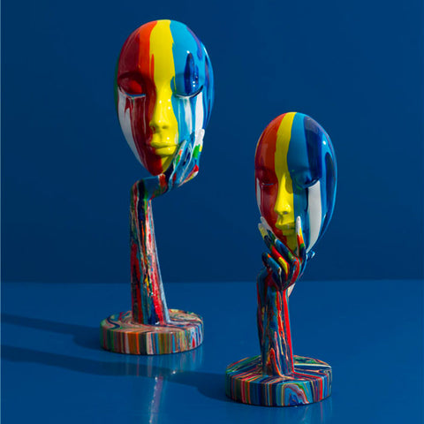 statue masque visage