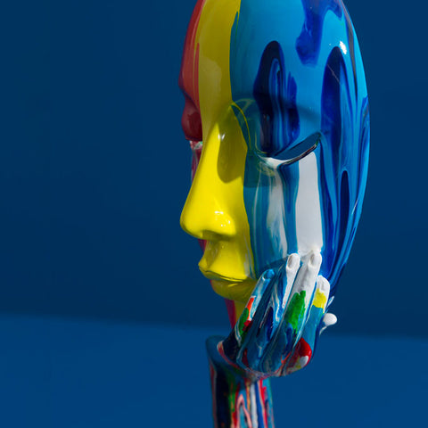 Scultura Contemporanea<br> Statua della maschera facciale