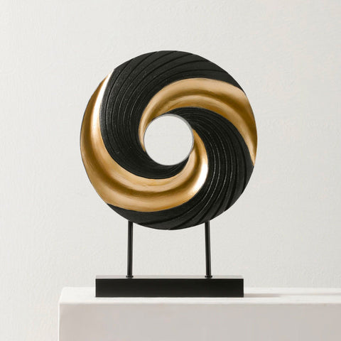 Scultura moderna nera<br> Disegno dell'anello