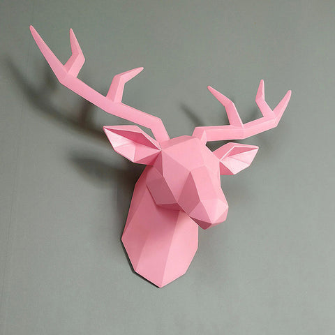 Scultura da parete cervo<br> Decorazione murale origami