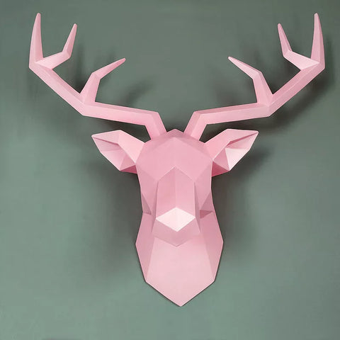 Scultura da parete cervo<br> Decorazione murale origami