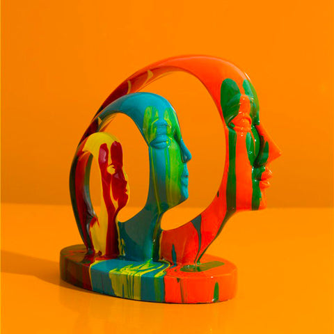 Scultura Contemporanea<br> Colore del design della statua