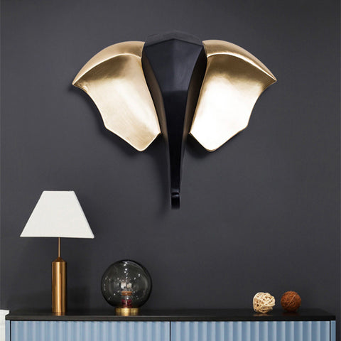 Scultura da parete con elefante<br> Decorazione della parete della cucina