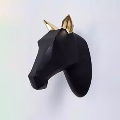 Scultura da parete con cavallo<br> Decorazione murale alla moda