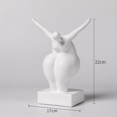 Statua di donna<br> Scultura di donna grassa