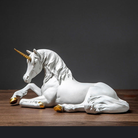 Statua del cavallo<br> Bianco