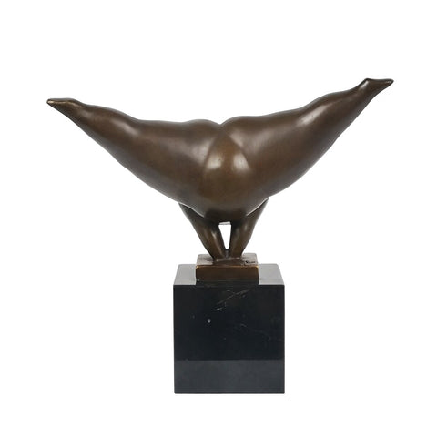 Scultura in bronzo Donna rotonda 22 cm