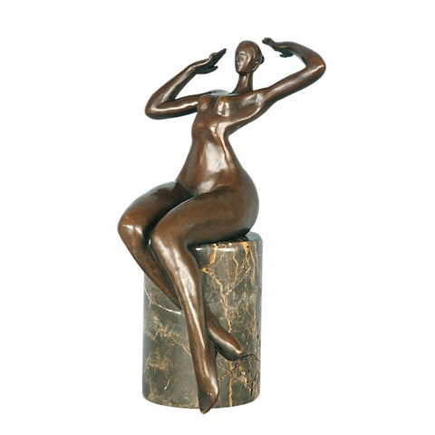 Scultura in bronzo Donna<br> Voluttuosa 23 cm