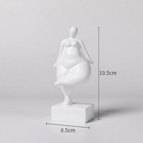 Statua di donna<br> Scultura di donna grassa