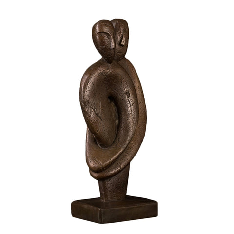 Scultura in bronzo di coppia