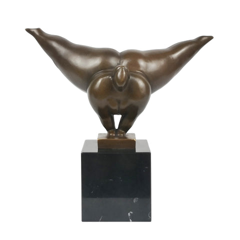 Scultura in bronzo Donna rotonda 22 cm