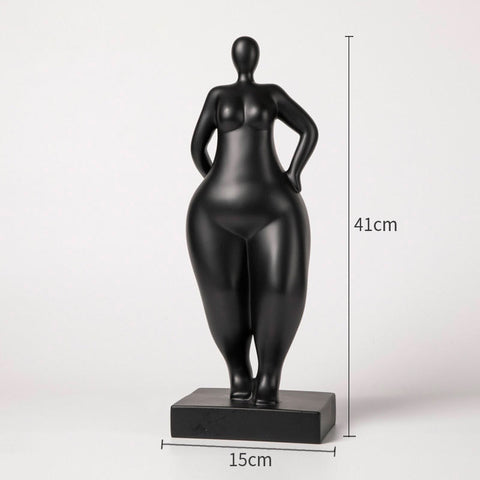 Statua di donna<br> Scultura di donna grassa