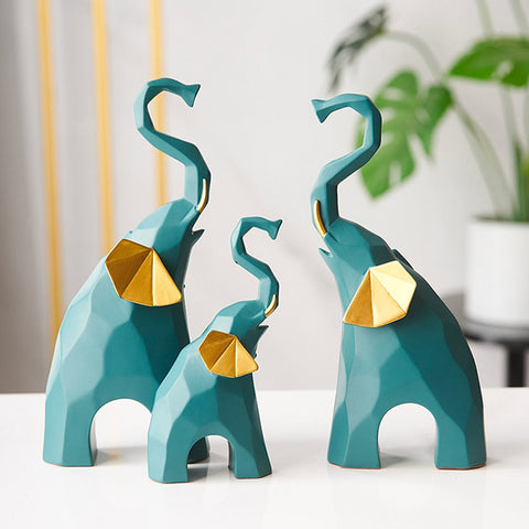 Statua dell'elefante<br> Statuetta decorativa di elefante