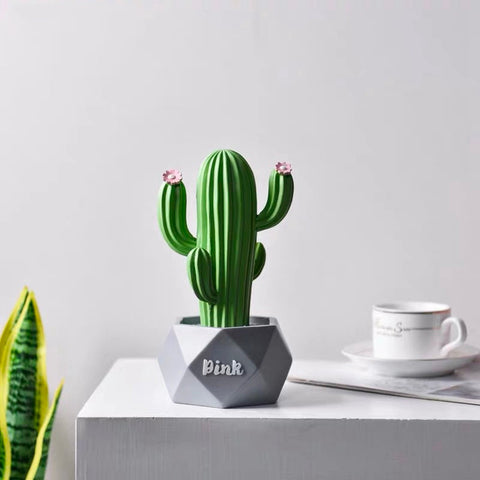 Scultura moderna<br> Decorazione interna di cactus