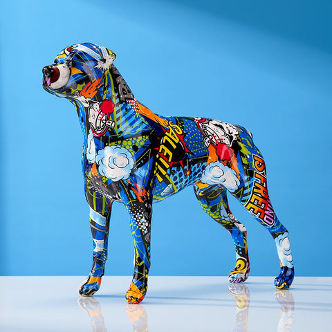Statua del cane<br> Scultura di cane pop art
