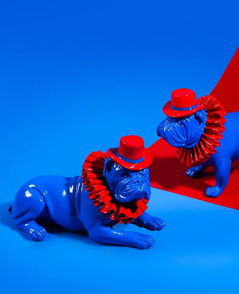 Statua del bulldog<br> Bulldog inglese decorativo 19 cm
